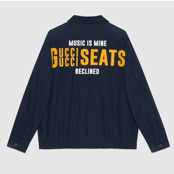 NWT Gucci Man Jacket "LIMITED EDITION" With ‘Music Is Mine’Print Size 50 - Picture 5 of 16